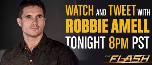 Robbie Amell Live Tweet Flash