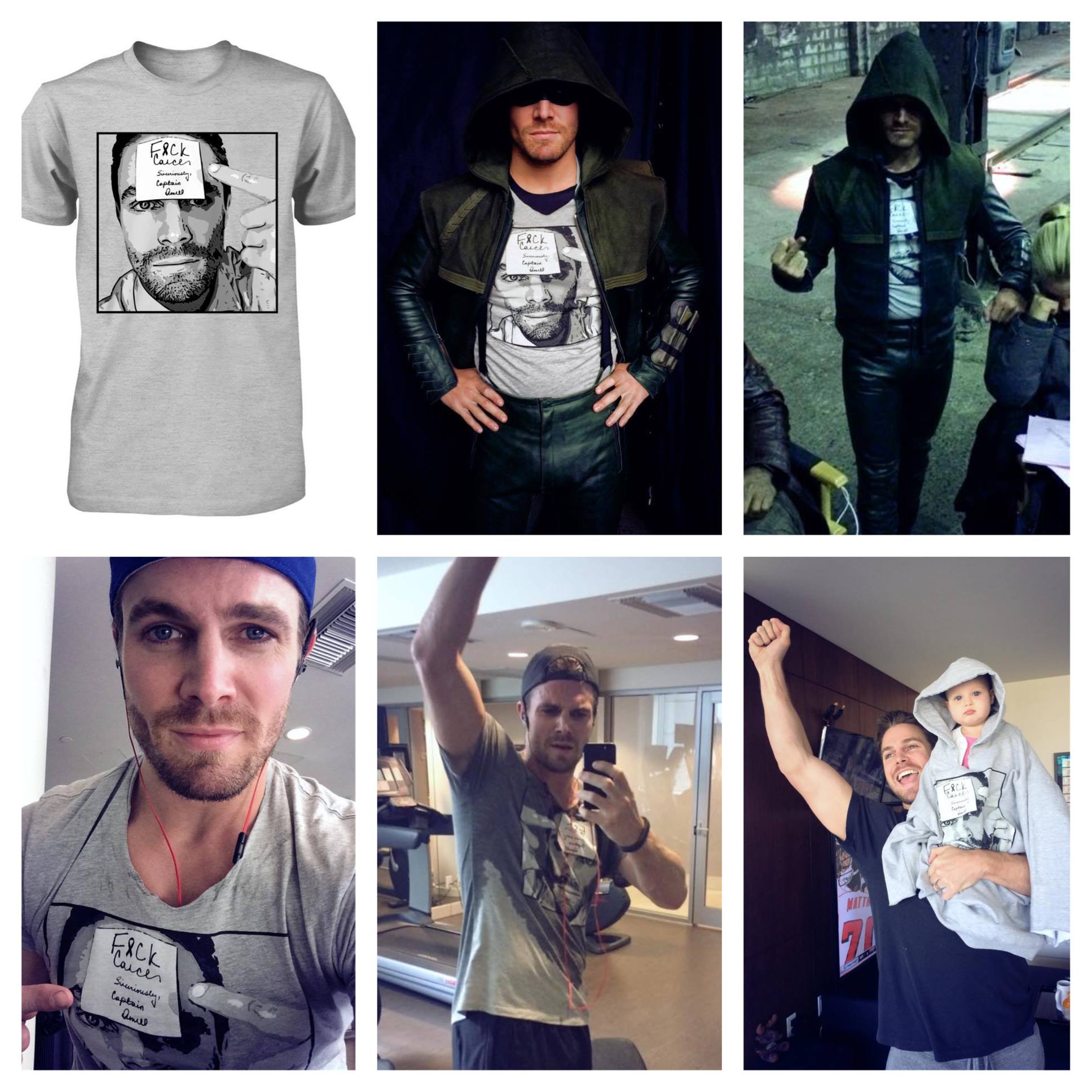 Stephen Amell raised funds, and awareness, for a Cancer Charity throughout September of 2014