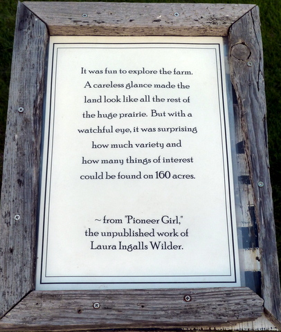 Quote from Laura Ingalls Wilder